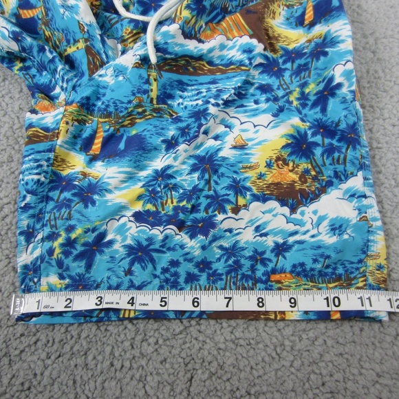 Brooks Brothers Red Fleece Swim Trunks mens W34 Island hawaii Paradise vacation - Picture 12 of 13